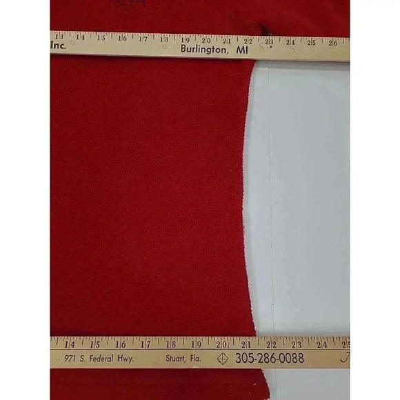 Vintage Lauren Ralph Lauren Fleece Pullover Women's Size Medium Red Embroidered - Picture 5 of 8